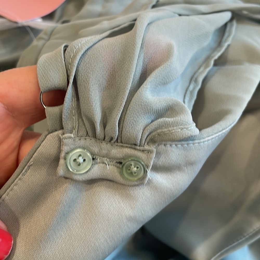 NWT Birdy Grey Devin Convertible Chiffon Dress Sage Plus Sz 1X - Picture 13 of 15